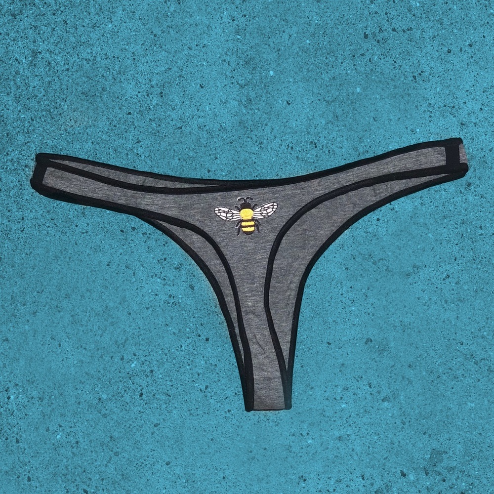 “Busy Bee” Cotton Thong - Picture 2 of 3